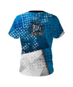 Alternative view of Big Bowling Blue Grungey CoolWick Bowling Jersey