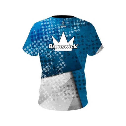 Brunswick Blue Grungey Coolwick Bowling Jersey - Image 2