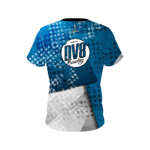 DV8 Blue Grungey CoolWick Bowling Jersey - Image 2