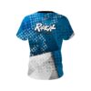 Radical Blue Grungey CoolWick Bowling Jersey - Image 2