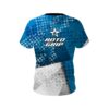 Roto Grip Blue Grungey CoolWick Bowling Jersey - Image 2