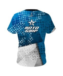 Alternative view of Roto Grip Blue Grungey CoolWick Bowling Jersey