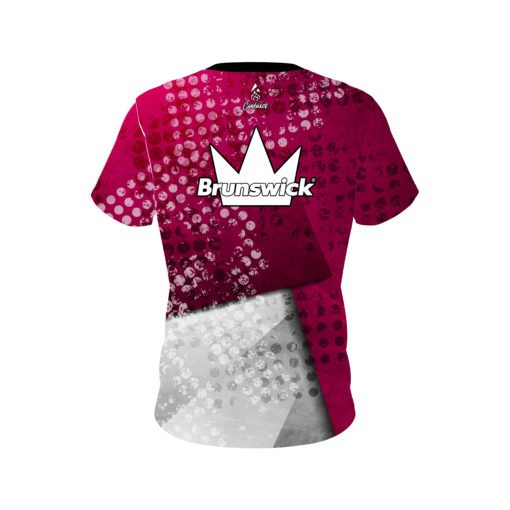 Brunswick Magenta Grungey Coolwick Bowling Jersey - Image 2
