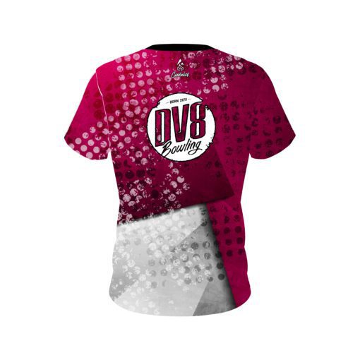 DV8 Magenta Grungey CoolWick Bowling Jersey - Image 2