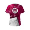 DV8 Magenta Grungey CoolWick Bowling Jersey - Image 2