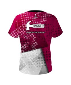 Alternative view of Hammer Magenta Grungey CoolWick Bowling Jersey