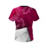 Plain Magenta Grungey CoolWick Bowling Jersey - Image 2