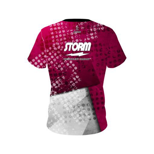 Storm Magenta Grungey CoolWick Bowling Jersey - Image 2