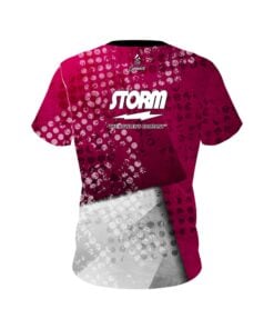 Alternative view of Storm Magenta Grungey CoolWick Bowling Jersey
