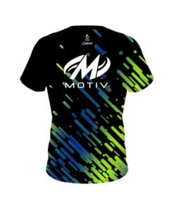 Alternative view of Motiv Modern Stripe CoolWick Bowling Jersey