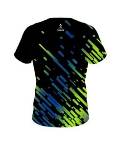 Alternative view of Plain Modern Stripe CoolWick Bowling Jersey