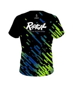 Alternative view of Radical Modern Stripe CoolWick Bowling Jersey