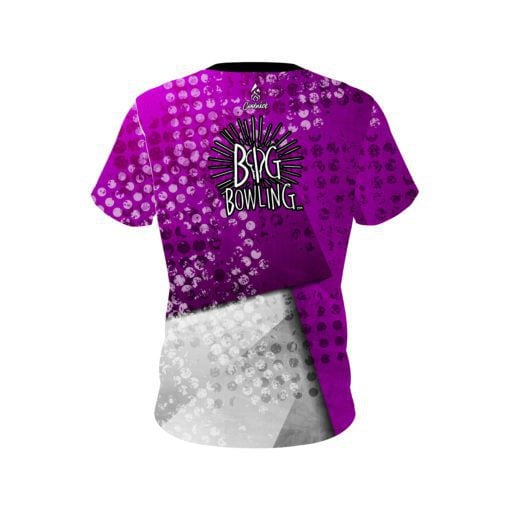 Big Bowling Purple Grungey CoolWick Bowling Jersey - Image 2