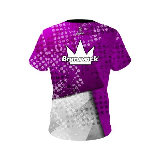Brunswick Purple Grungey Coolwick Bowling Jersey - Image 2