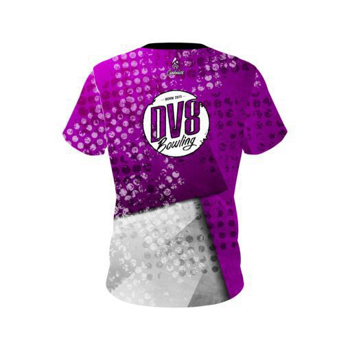 DV8 Purple Grungey CoolWick Bowling Jersey - Image 2