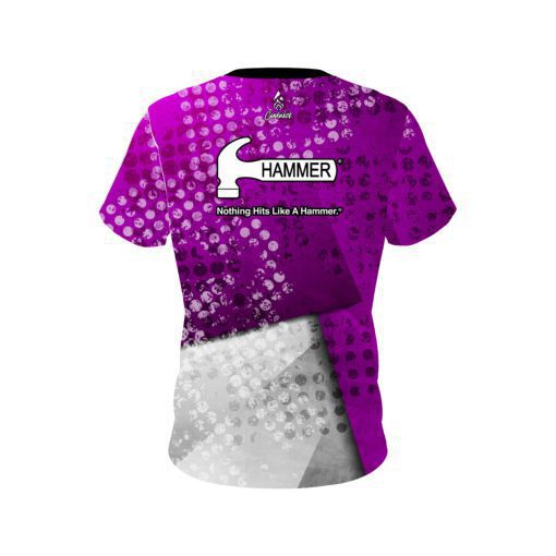 Hammer Purple Grungey CoolWick Bowling Jersey - Image 2