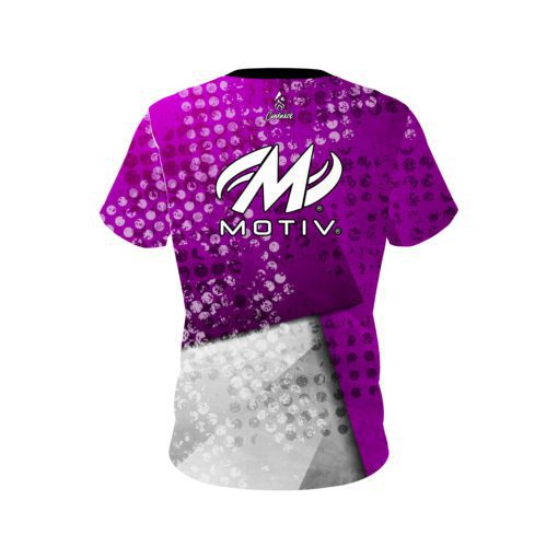Motiv Purple Grungey CoolWick Bowling Jersey - Image 2