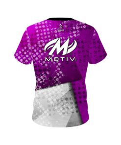 Alternative view of Motiv Purple Grungey CoolWick Bowling Jersey