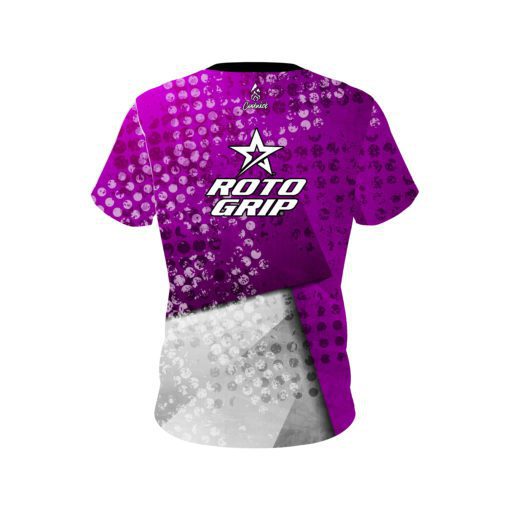 Roto Grip Purple Grungey CoolWick Bowling Jersey - Image 2