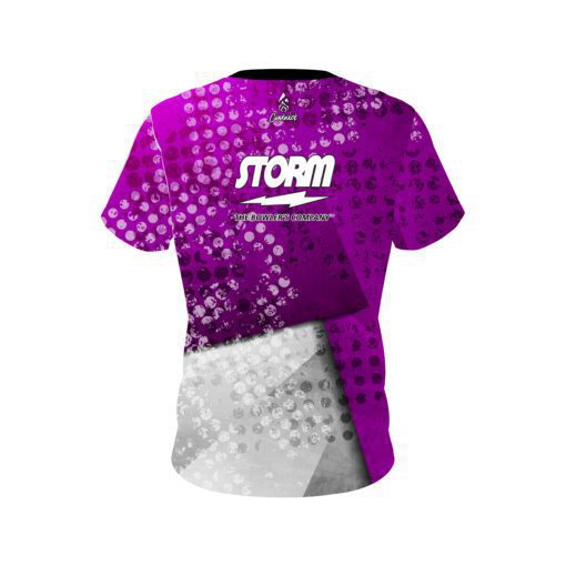 Storm Purple Grungey CoolWick Bowling Jersey - Image 2