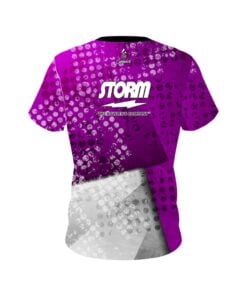 Alternative view of Storm Purple Grungey CoolWick Bowling Jersey