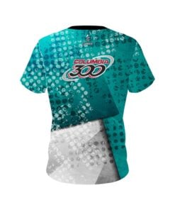 Alternative view of Columbia 300 Teal Grungey CoolWick Bowling Jersey