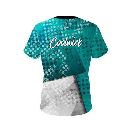 Signature Teal Grungey CoolWick Bowling Jersey - Image 2