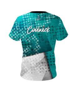 Alternative view of Signature Teal Grungey CoolWick Bowling Jersey