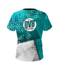 Alternative view of DV8 Teal Grungey CoolWick Bowling Jersey