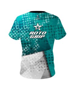 Alternative view of Roto Grip Teal Grungey CoolWick Bowling Jersey