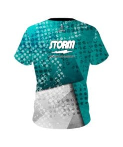 Alternative view of Storm Teal Grungey CoolWick Bowling Jersey