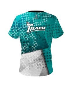 Alternative view of Track Teal Grungey CoolWick Bowling Jersey