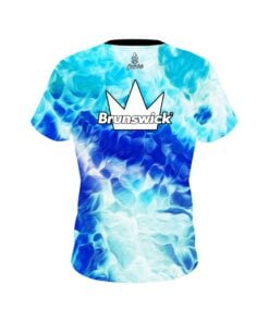 Alternative view of Brunswick Wavey Onyx CoolWick Bowling Jersey