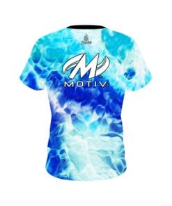 Alternative view of Motiv Wavey Onyx CoolWick Bowling Jersey