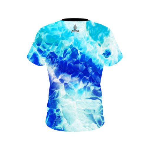 Plain Wavey Onyx CoolWick Bowling Jersey - Image 2