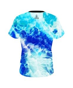 Alternative view of Plain Wavey Onyx CoolWick Bowling Jersey