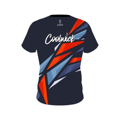 Signature Navy Sport CoolWick Bowling Jersey - Image 2