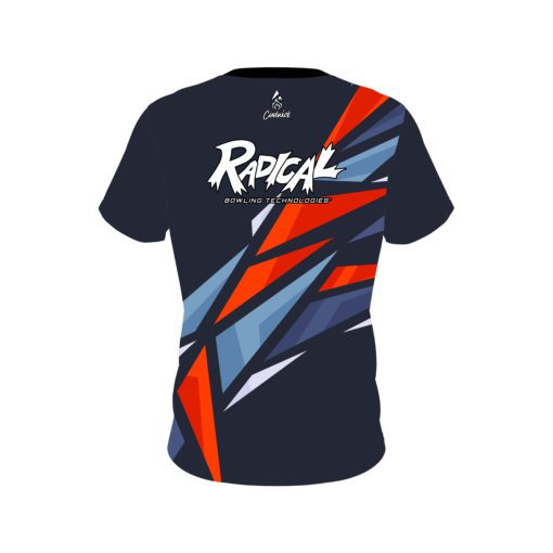 Radical Navy Sport CoolWick Bowling Jersey - Image 2