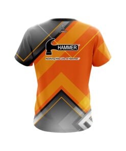 Alternative view of Hammer Orange Veneer CoolWick Bowling Jersey
