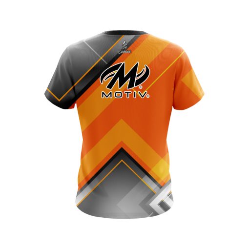 Motiv Orange Veneer CoolWick Bowling Jersey - Image 2