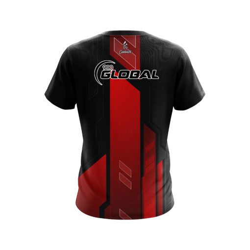 900 Global Red Underscore CoolWick Bowling Jersey - Image 2