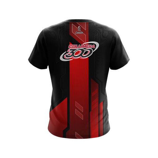 Columbia 300 Red Underscore CoolWick Bowling Jersey - Image 2