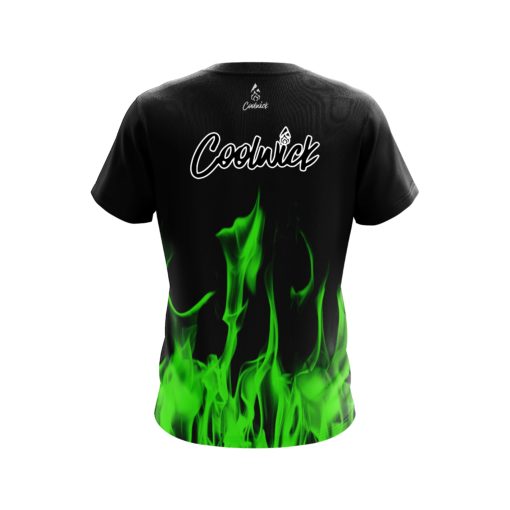 Signature Green Flame CoolWick Bowling Jersey - Image 2