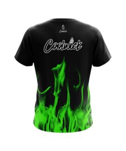 Alternative view of Signature Green Flame CoolWick Bowling Jersey