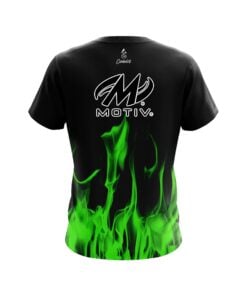 Alternative view of Motiv Green Flame CoolWick Bowling Jersey