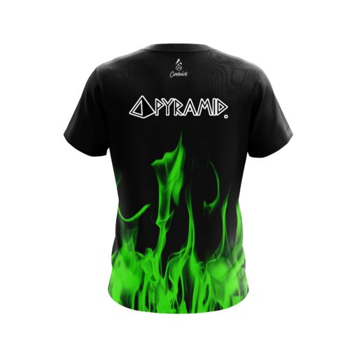 Pyramid Green Flame Bowling Jersey - Image 2