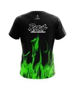 Alternative view of Radical Green Flame CoolWick Bowling Jersey