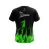 Track Green Flame CoolWick Bowling Jersey - Image 2