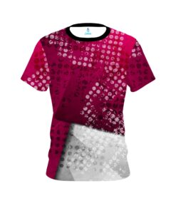 Plain Magenta Grungey CoolWick Bowling Jersey