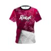 Radical Magenta Grungey CoolWick Bowling Jersey